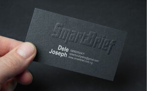 Embossed Business card